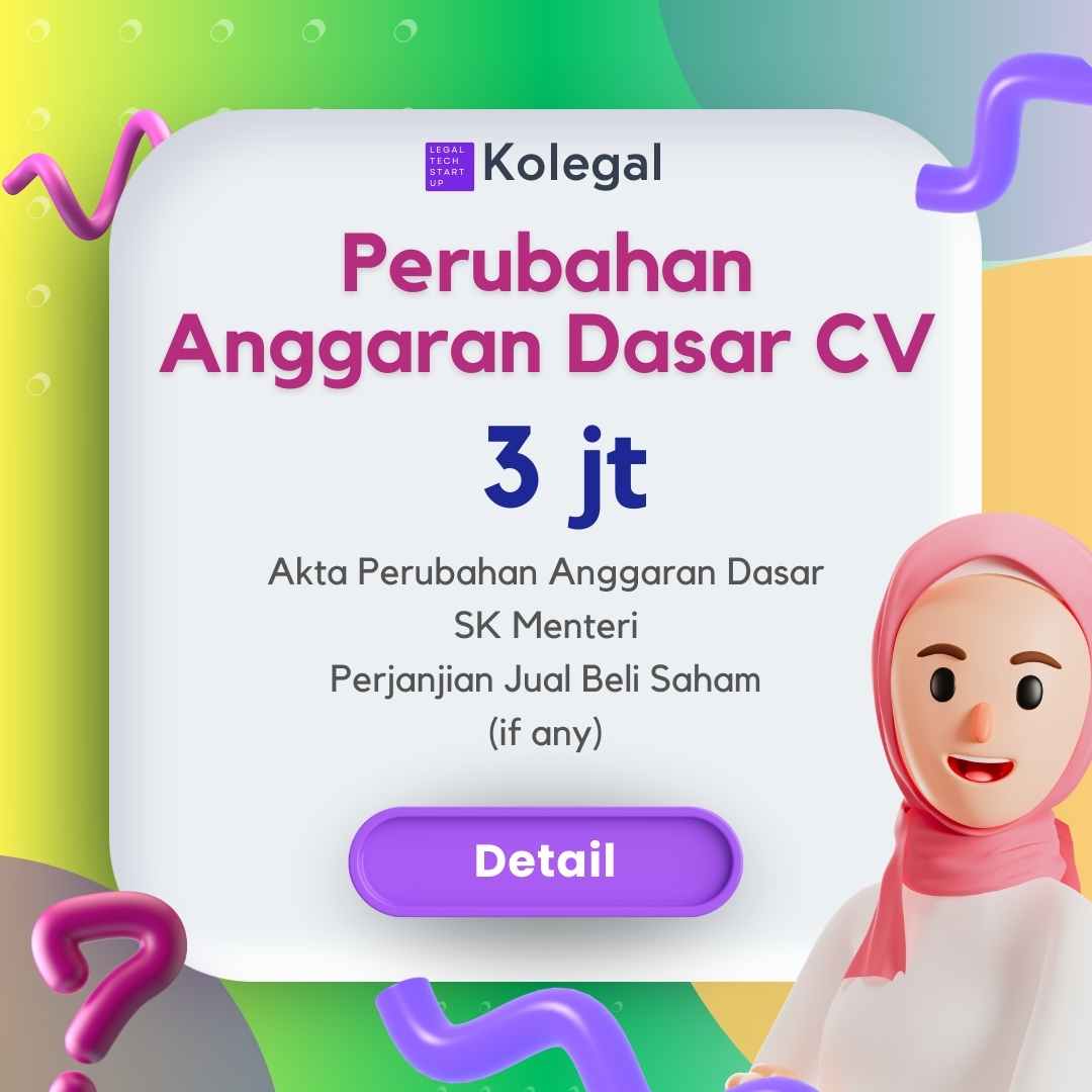 jasa perubahan anggaran dasar cv